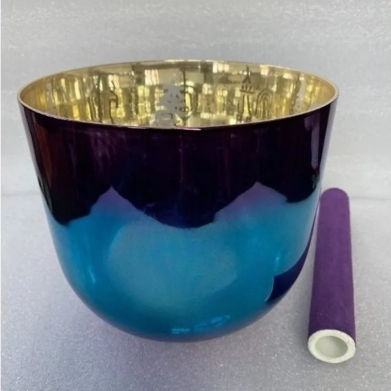 Crystal Singing Bowls Quartz Meditation Healing G Tone Singing Bowl Handmade Yoga Bowls 7.2Inch Musical Instruments Percussion