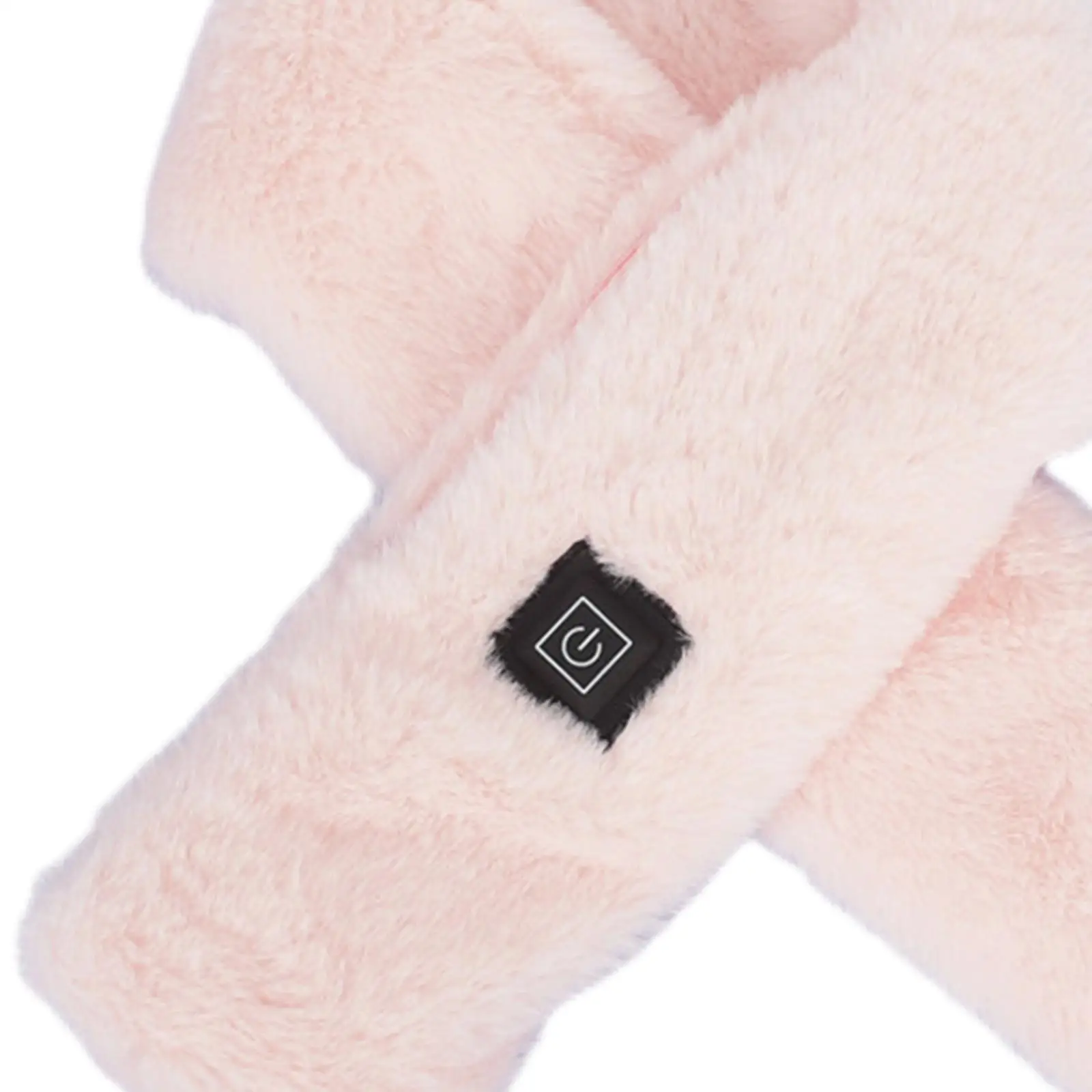 Winter USB Heated Neck Wrap Scarf Women Rechargeable Electric Neck Warmer 3 Heat Settings Plush Shawl for Skiing Hiking Camping