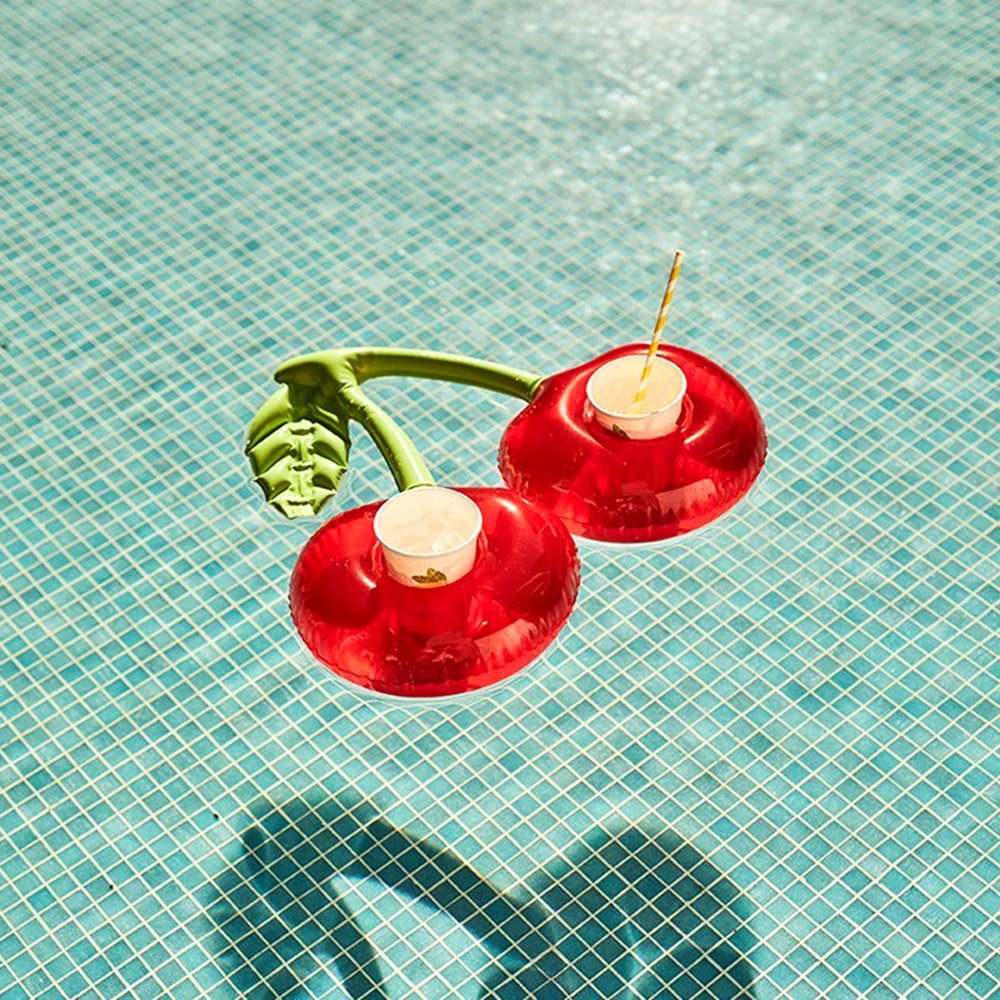 1Pcs Float  Pool Floaties Party Decoration Swimming Pool Float Inflatable Drink Holders Drink Floats Inflatable Cup Coasters