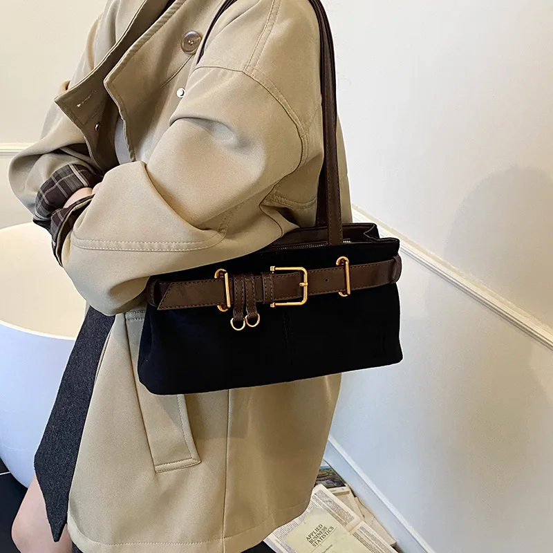 

2025 Retro Suede Bag for Women - New Shoulder Underarm Handheld Bag