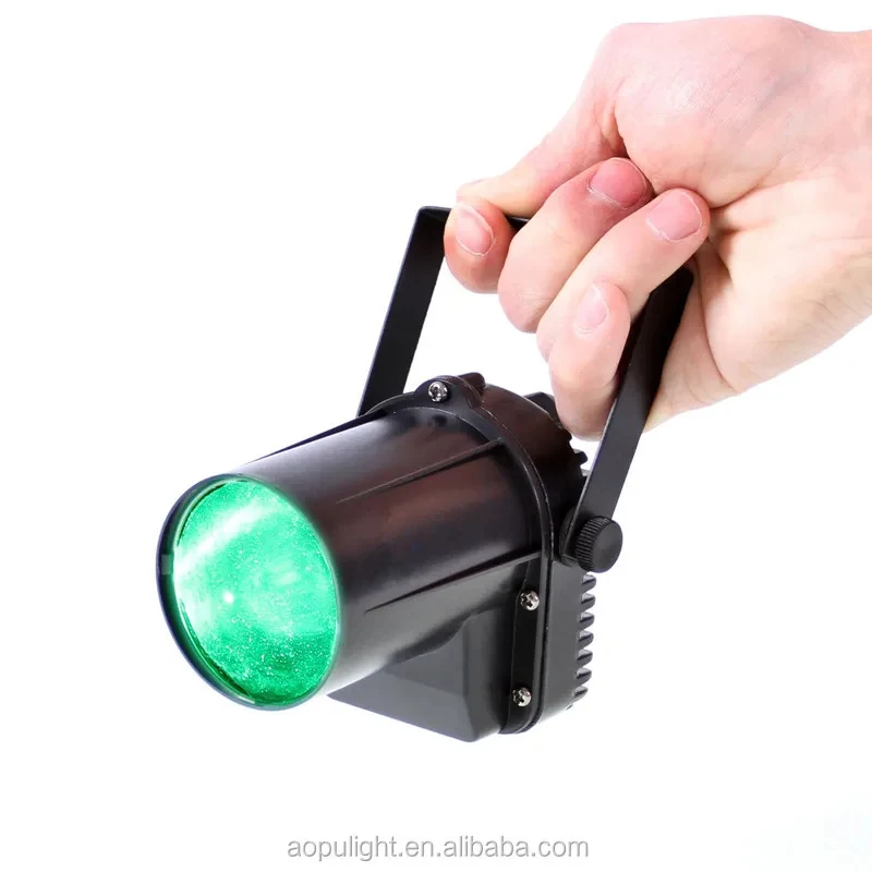 

10W RGBW 4in1 LED Mini Pin Spot Light for Club Party Lighting Adjustable Color Professional Stage Spotlight