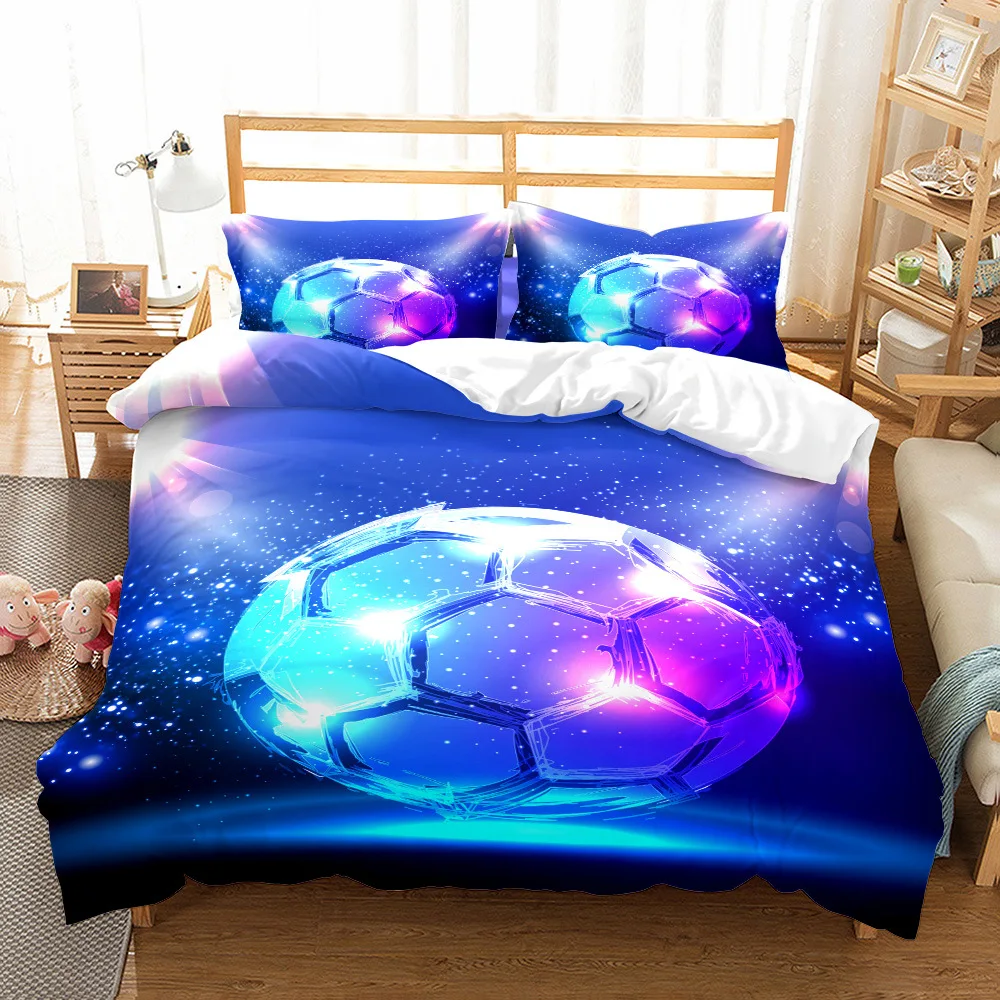 

Football Bedding Set Single Twin Full Queen King Size love sports Bed Set Aldult Kid Bedroom Duvetcover Sets 3D Print 011