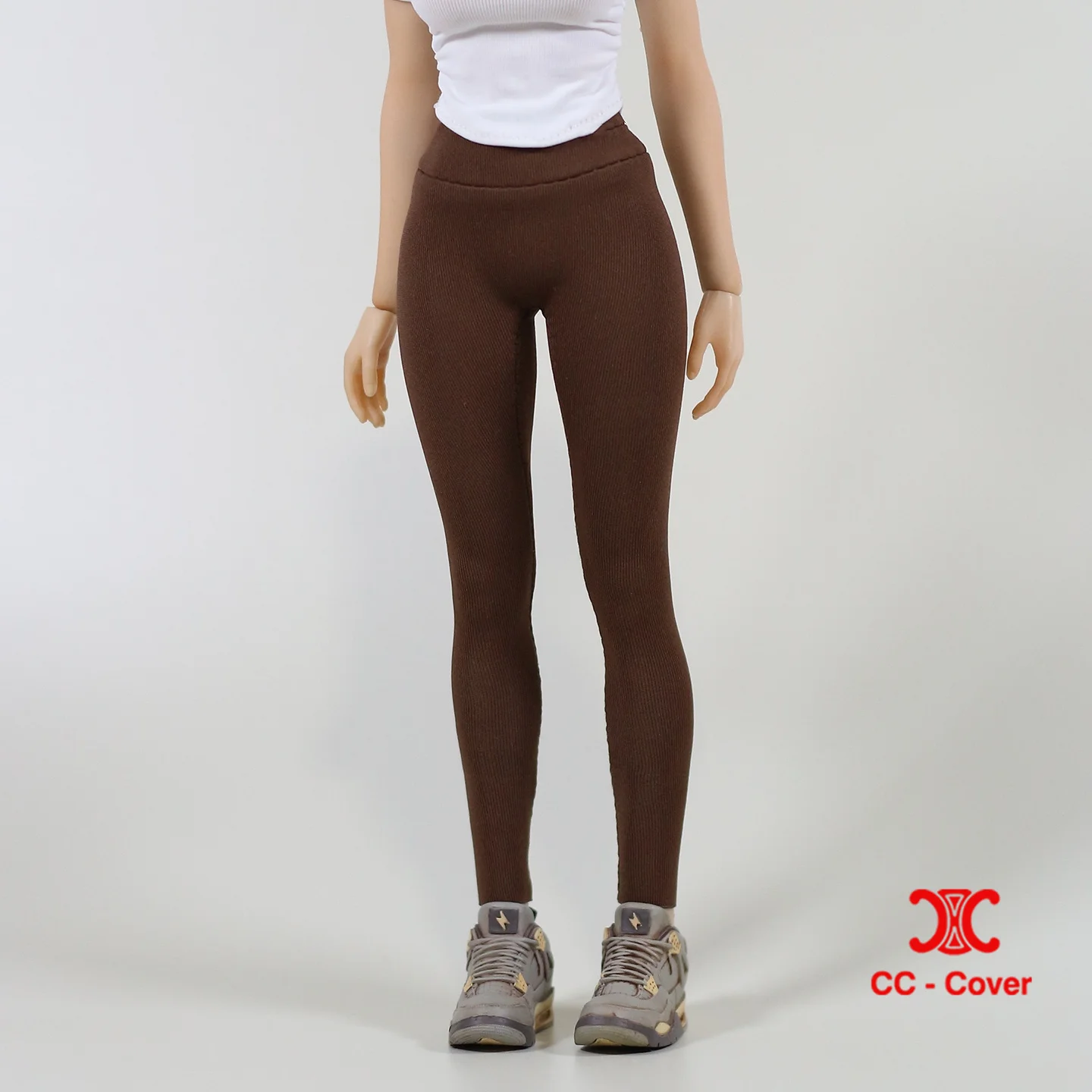 DMTOYS JZ801 1/6 Pantaloni sportivi attillati da yoga Pantaloni da squalo ad alta elasticità Modello di vestiti Misura 12 ''Soldato femminile Action Figure Body