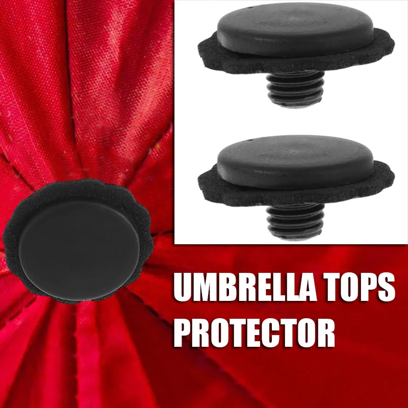 

2 Sets Umbrella Accessories Tops Covers Repair Replacement Tip Garden Parts Tip Cover Plastic Fabric Caps Bubble Travel