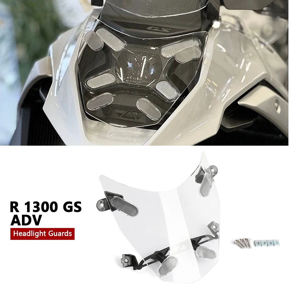 For BMW R1300GS r1300gs R1300 GS Adventure 2023 2024 2025 Motorcycle New Headlight Guard Acrylic Headlight Protective Cover