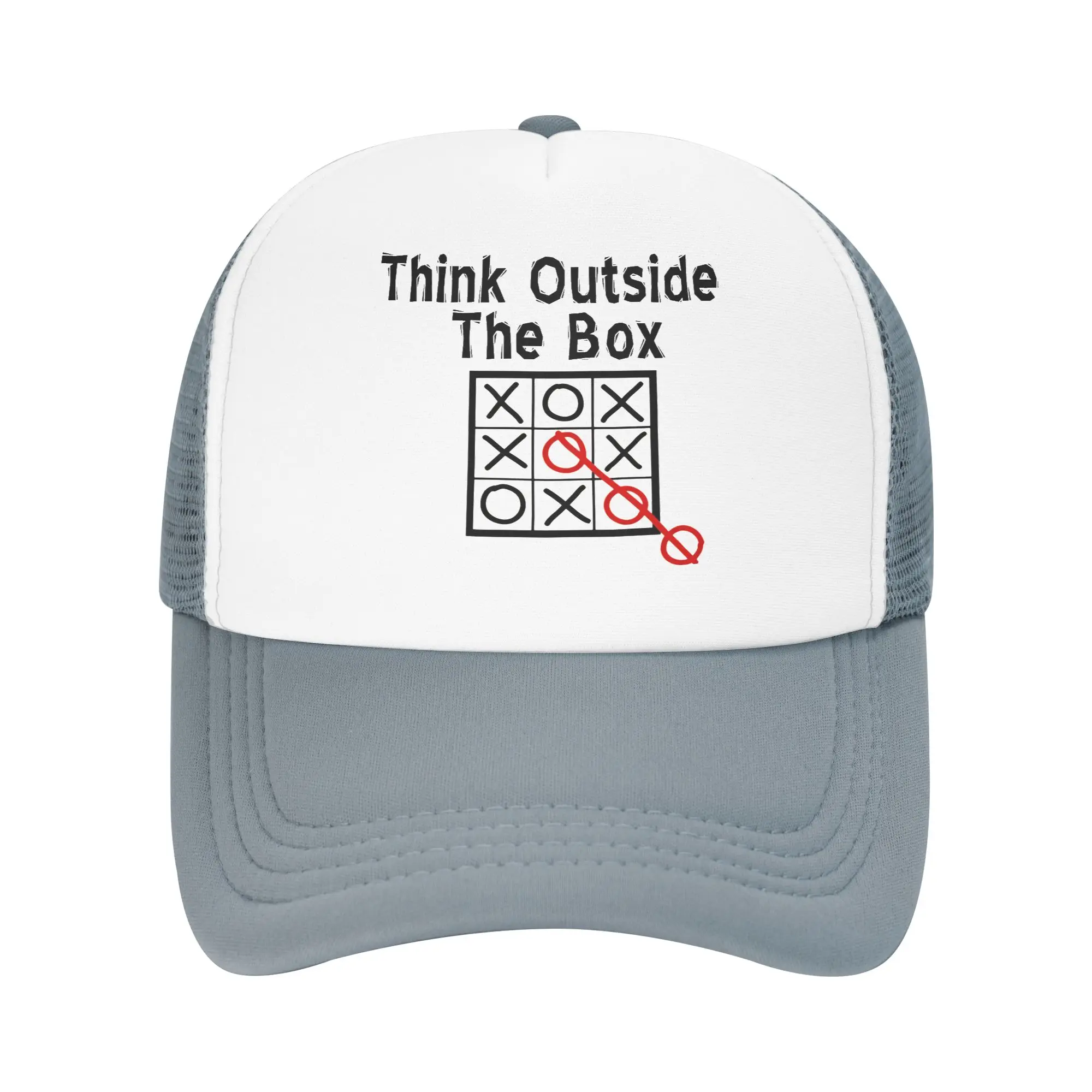 Unisex Game Think Outside the Box  Trucker Cap Mesh Baseball Cap Polyester  Hats Sun Caps Adjustable Dad Hat High Quality