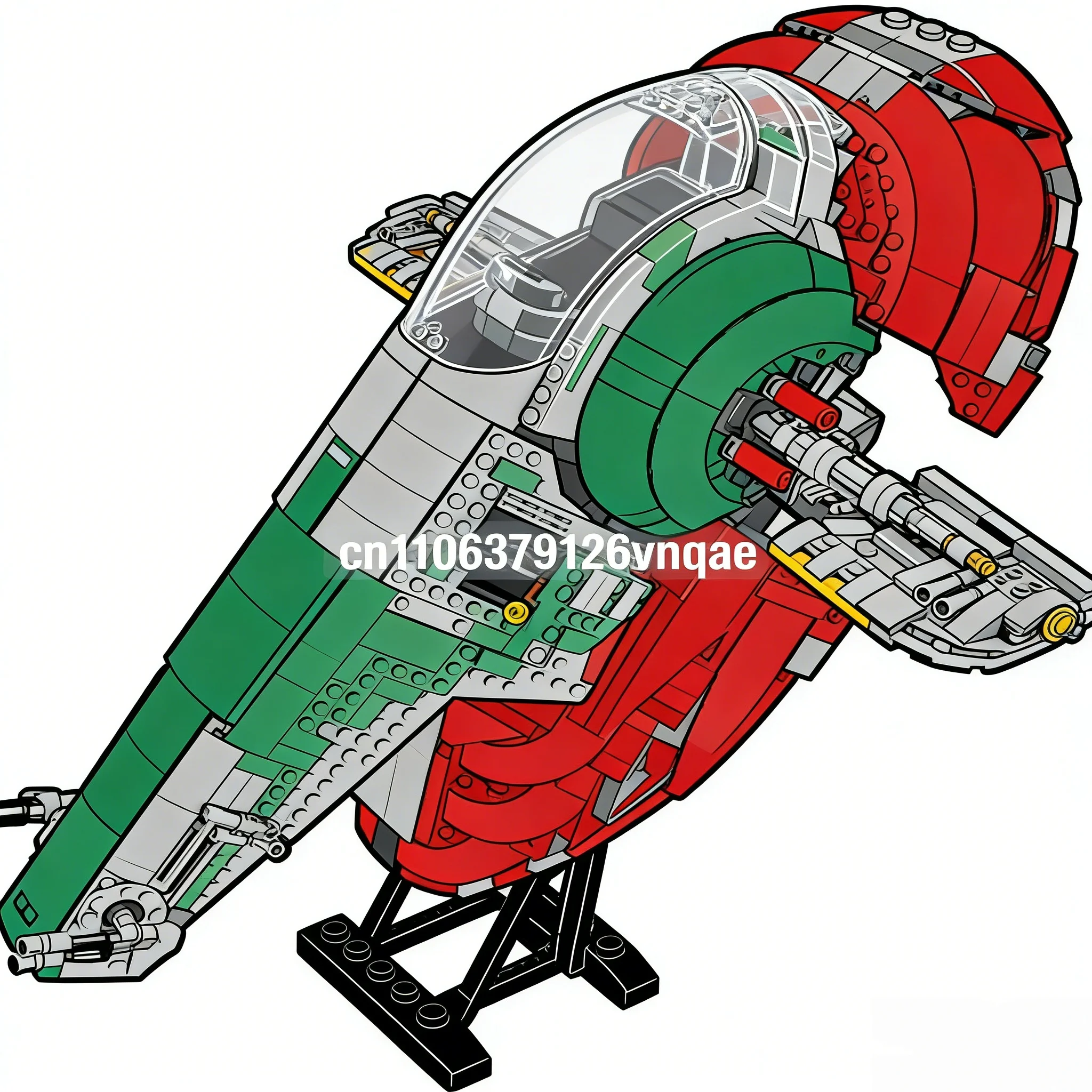 1996 Uds esclavo 1 destructor de estrellas clásico bloques de construcción ladrillos de exhibición juguetes educativos regalo de cumpleaños y Navidad