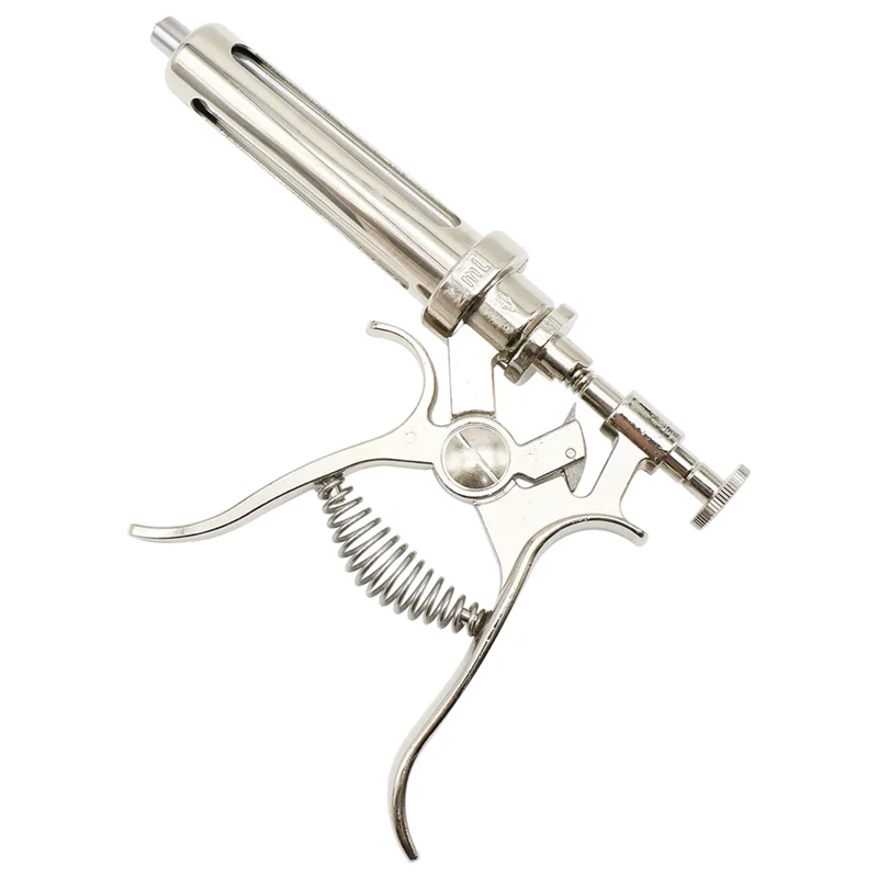 P4-الطبيبية الحيوان حقن مستمر حقنة أداة الحيوان حقن حقنة 10 مللي للبقرة خنزير الأغنام #2