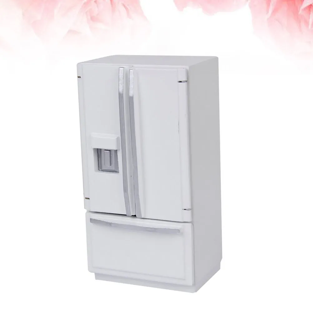 1 pcs Mini Miniature Dollhouse Furniture Halloween Christmas New Year Mini Refrigerator Toys Mini Fridge Toys Mini Fridges Toy