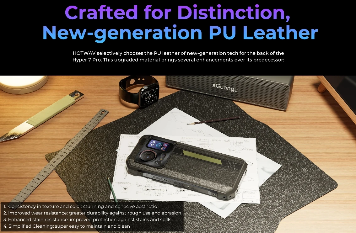 HOTWAV Hyper 7 Pro، وحدة المعالجة المركزية MediaTek Dimensity 7050 120 هرتز 6.6 بوصة شاشة، 5G الهاتف الذكي شاشة لمس ثانوية جديدة، 16 جيجابايت رام، 256 جيجابايت RO