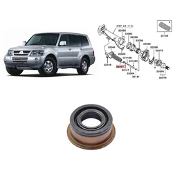 1Pcs Front Axle Four-drive Actuator Oil Seal for Pajero V90 V80 V70 V60 Clutch Actuator Oil Seal for Pajero Sport KH KS MR377487