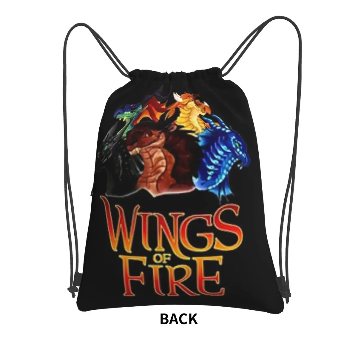 Wings Of Fire All Together Portable Backpacks Drawstring Bag Multi-function Drawstring Bundle Pocket Shoes Bags For School