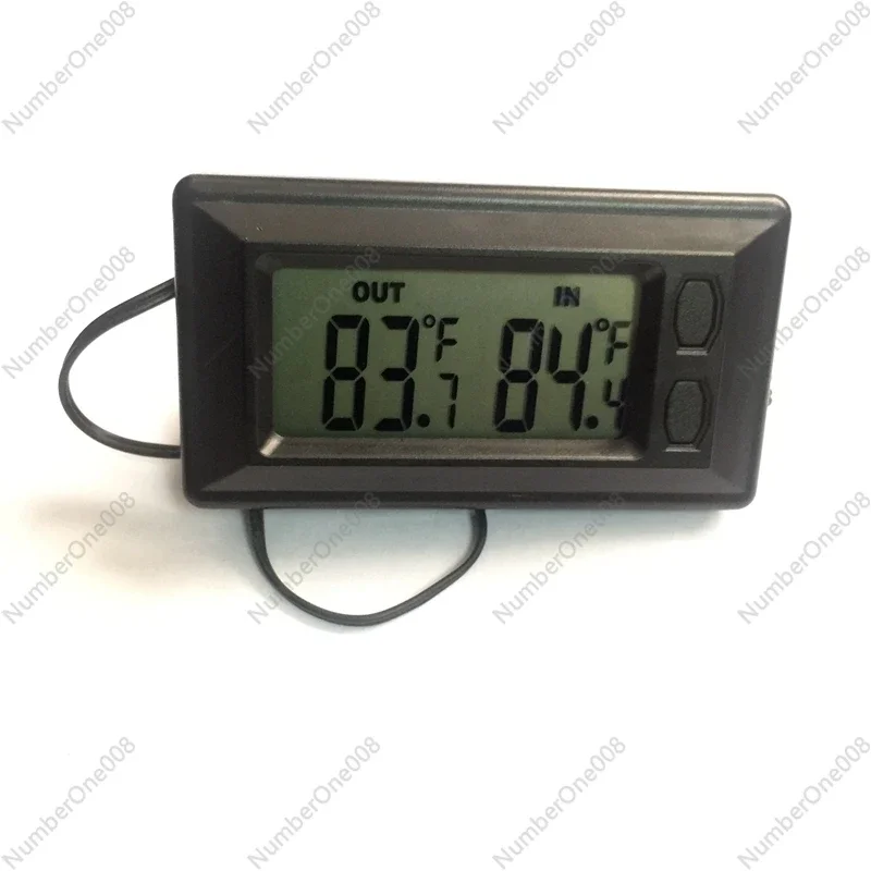 Car Mini Thermometer Car Thermometer Indoor and Outdoor Temperature LCD Large Screen Display