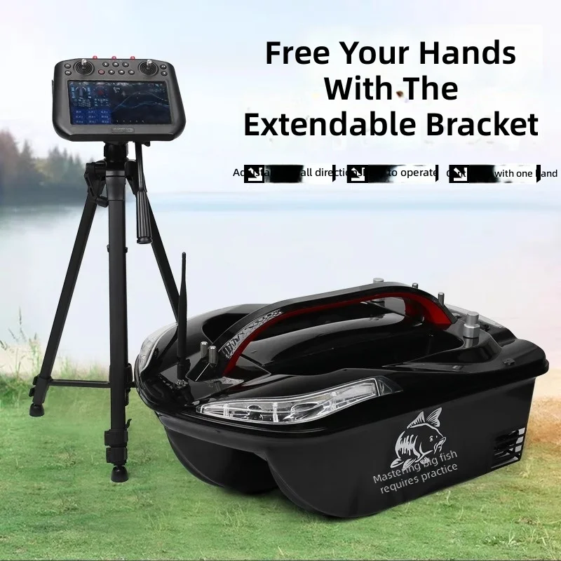 CHEERY Years High-end Fei Lang Four-in-one Remote Control European Carp Fishing Bait Boat GPS 5KG Load Capacity Black
