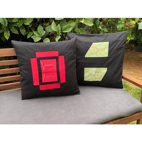 Momandkash Dual Patchwork Pillow decorate Case