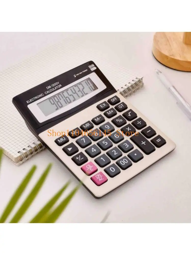 652F Portable 12 Digit Calculator with Comprehensive Functions for Home and Classroom
