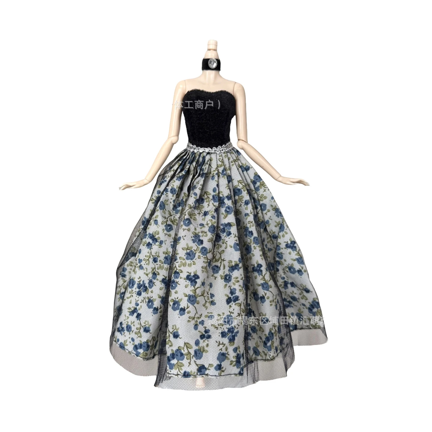 Retro Elegant Temperament Evening Gowns Fashion Luxury Princess Dress For 1/6 FR Babi Supermodel Doll Dress Up Clothes Parts