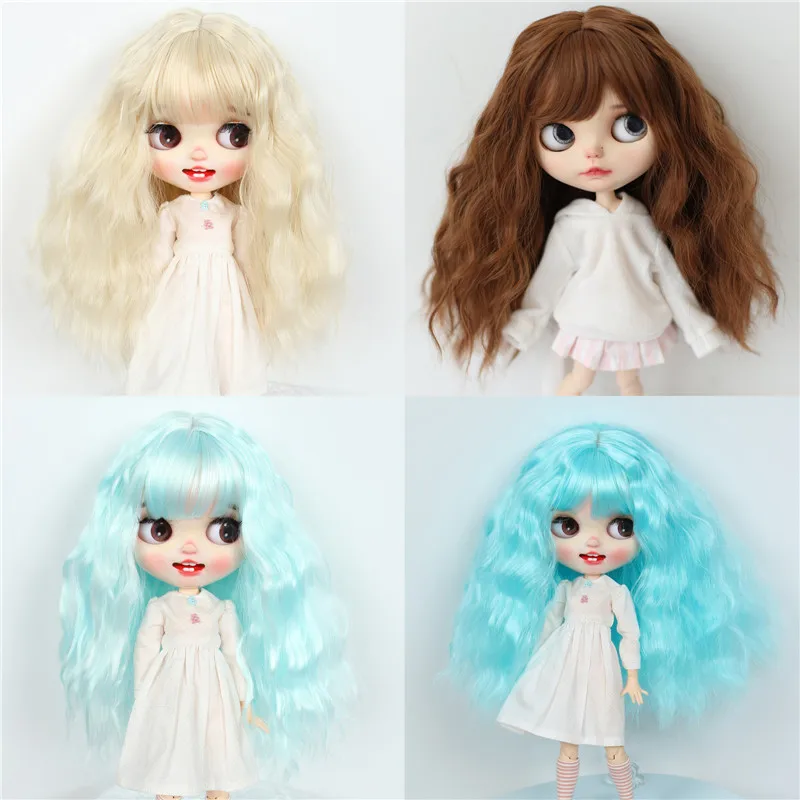 9-10 inch Blyth Wig Collection Of Long Curly Hair