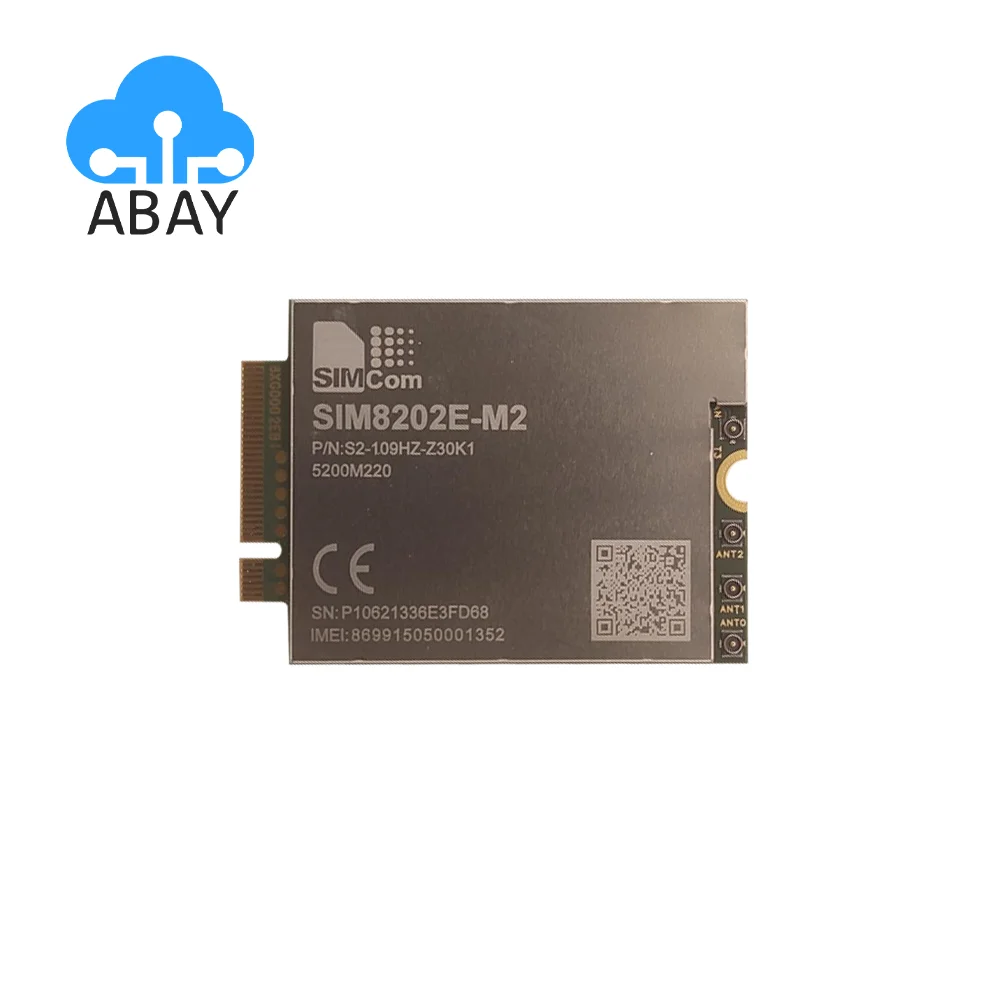 SIMCOM SIM8202E-M2 5G Module Multi-Band NR/LTE-FDD/LTE-TDD/HSPA+ Up to 2.4Gbps Data Transfer IoT Module SIM8202E