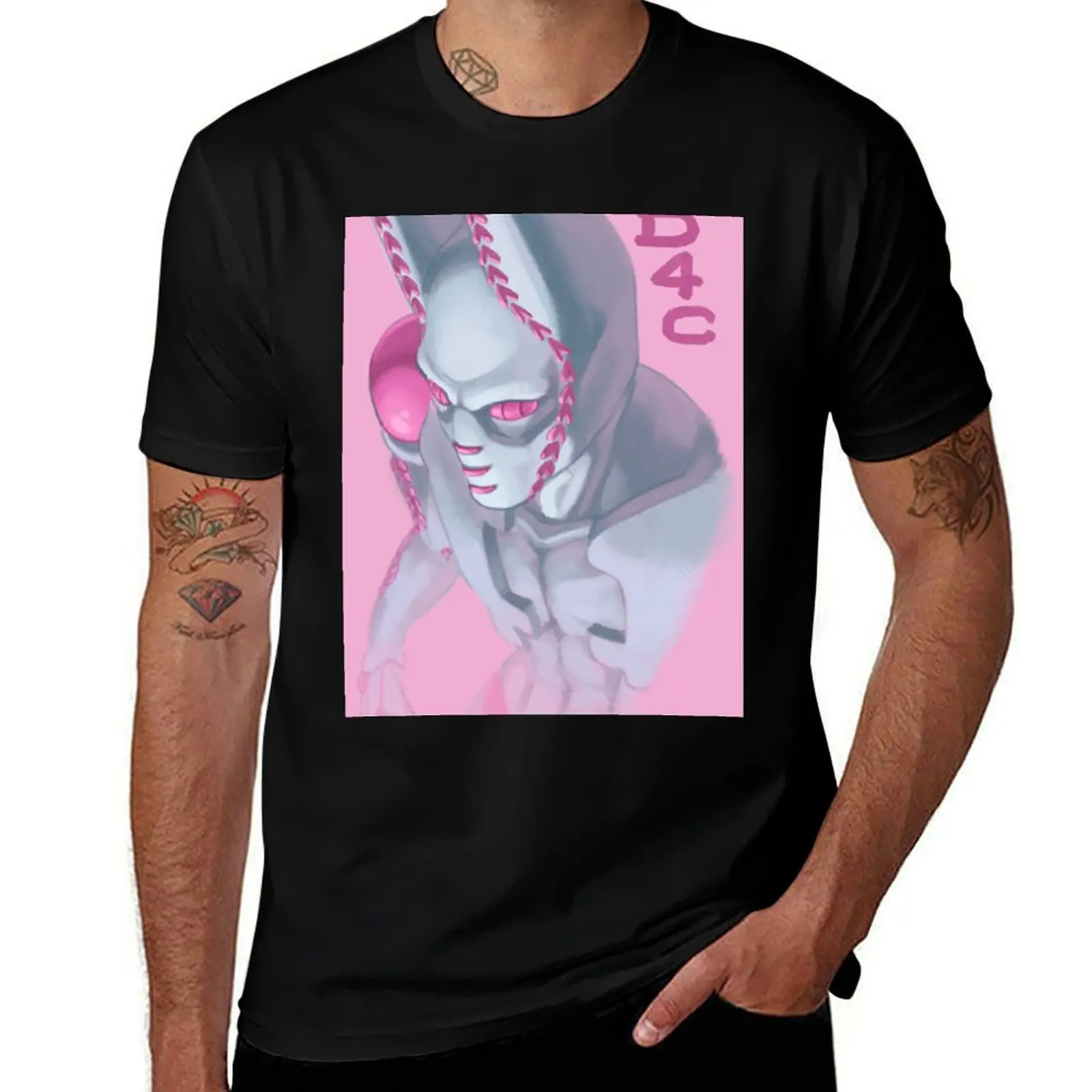 

JOJO President Stand D4C Jojo's T-Shirt cheap stuff anime quick-drying oversized graphic tee mens graphic t-shirts hip hop