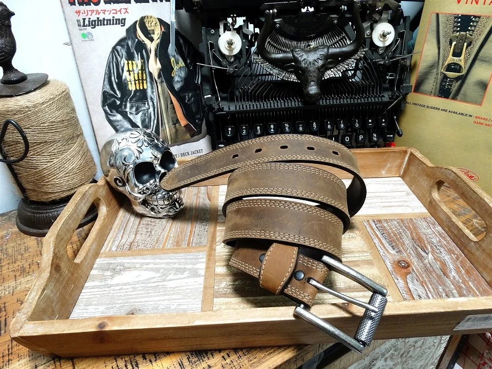 

Shipping,2023 men new Free natural cow leather buckle belt.100% genuine leather belts.classic vintage Us style leather belt