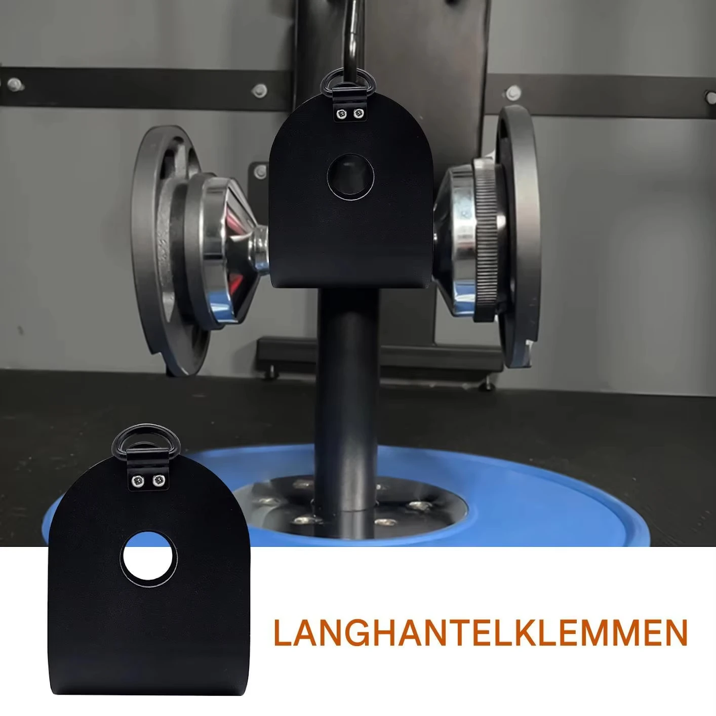 U-Clips Langhantel-zu-Landmine-Adapter Landmine-Gurt-Kniebeugen T-Bar-Rudergreifer Langhantel-Clip für Fitnessstudio und Zuhause Hufuch – Detail 6