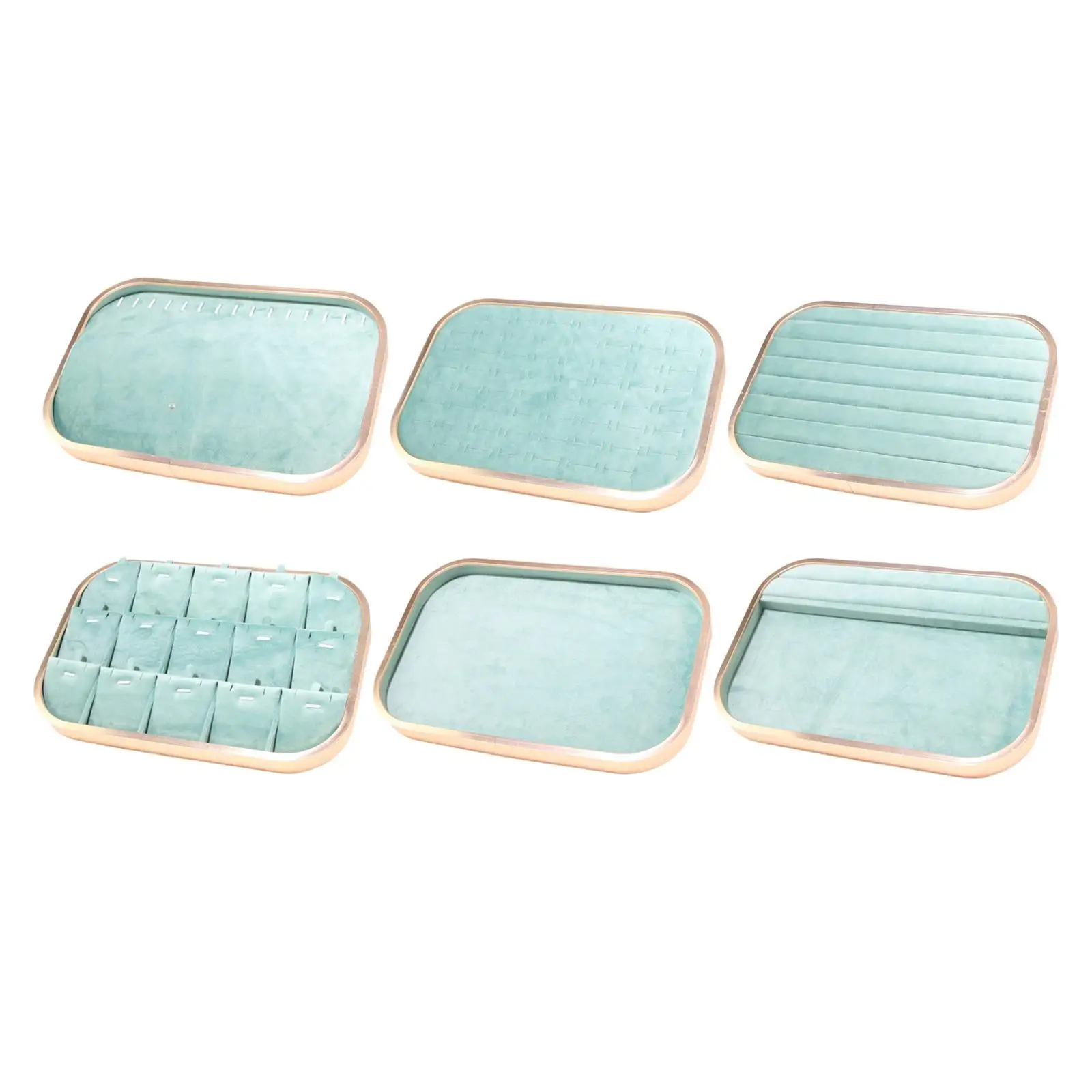 

Jewelry Tray Aluminum Alloy Jewelry Organizer for Shop Vendors Showcase
