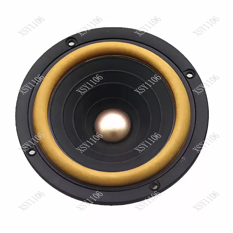 5-Inch HIFI full-range speaker, cast aluminum basin holder 610 leather edge paper basin.