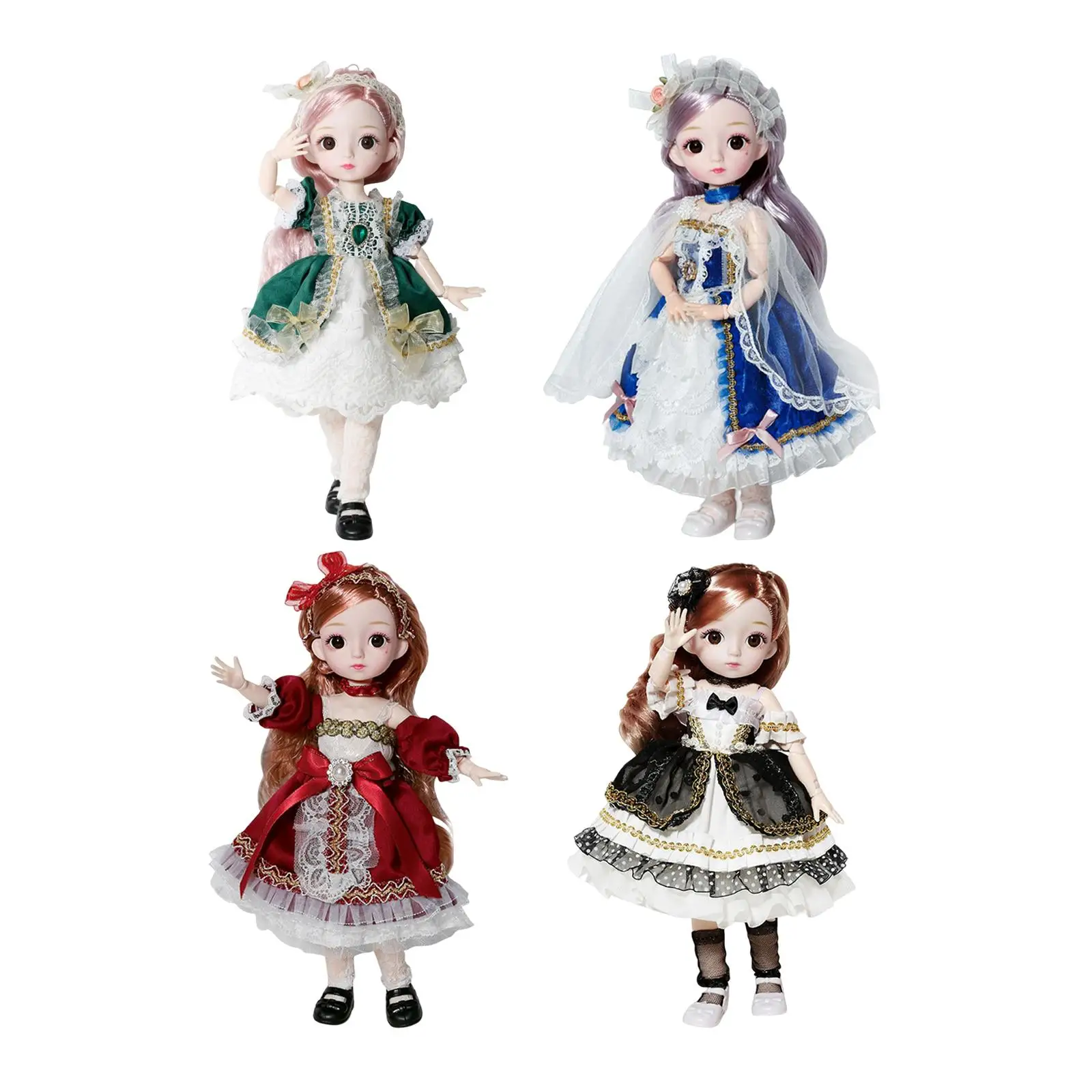 SD Girl Doll Delicate Makeup Movable Joint Variety of Shapes for DIY Dolls