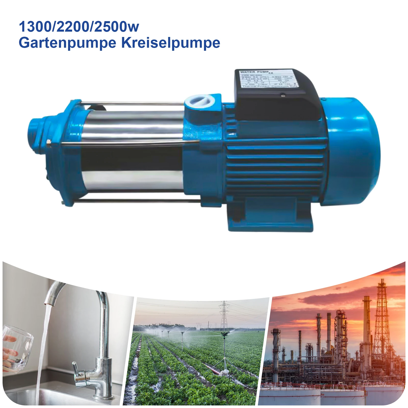 1300/2200 w Kreiselpumpe Haushalts wasserpumpe Garten kreiselpumpe 4000l/h Haushalts wasserwerk Garten pumpe