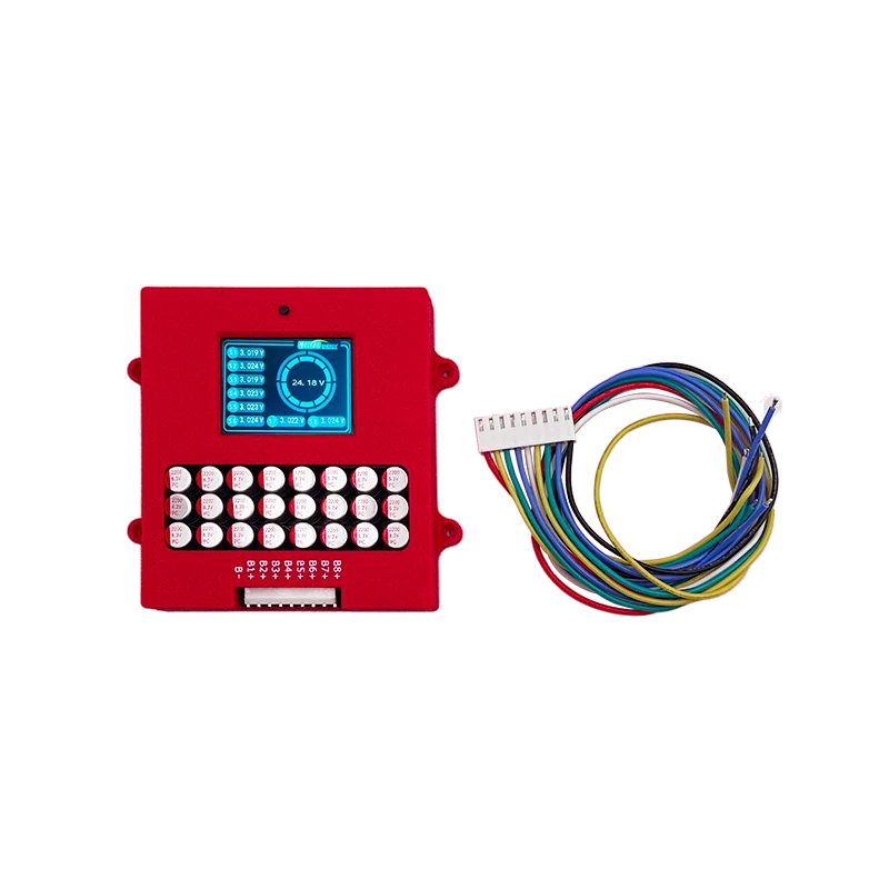 Heltecbms 4S 6S 8S 5A Balancer mit Spannungsanzeige TFT Lipo/lifepo4 Batteriespannungstester Energieübertragungs-Equalizer 6