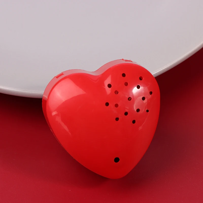 Mini Heart Shaped Voice Recorder Voice Box For Speak Recordable Buttons For Kids 30 Seconds Sound Box For Stuffed Animal Doll