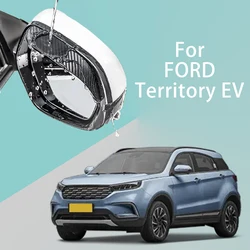 For FORD Territory EV car rearview mirror rain brow thickened carbon fiber texture rearview mirror rain brow