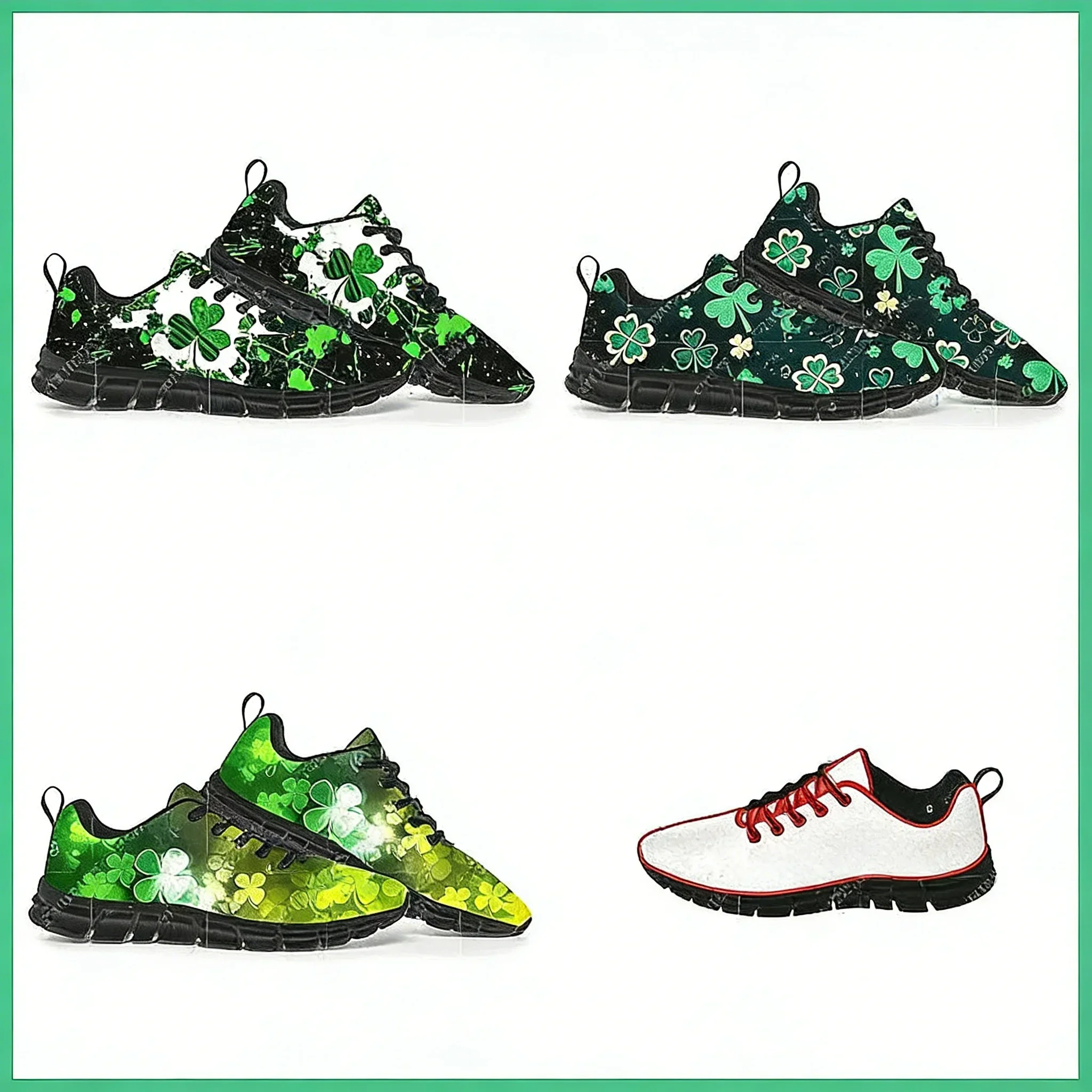 

Кроссовки Custom Lucky Shamrock | Парные туфли ко Дню Святого Патрика | Высококачественная спортивная обувь на заказ