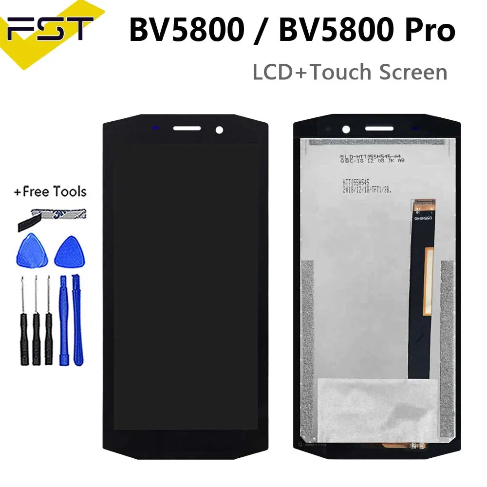 

For Blackview BV5800 Pro LCD Screen Display+Touch Screen Digitizer Sensor Assembly Replacement 5.5 inches Blackview BV5800 LCD