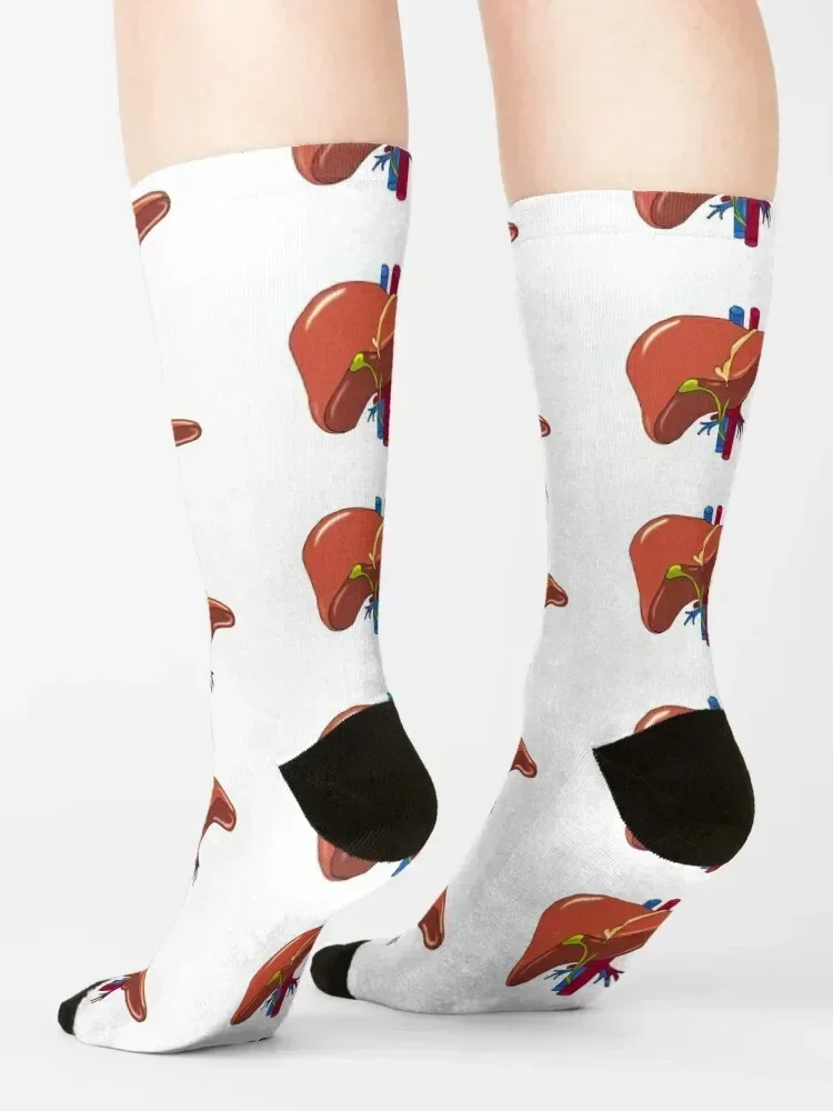 Liver anatomy medics Socks Running Stockings man Wholesale Lots Man Socks Women's
