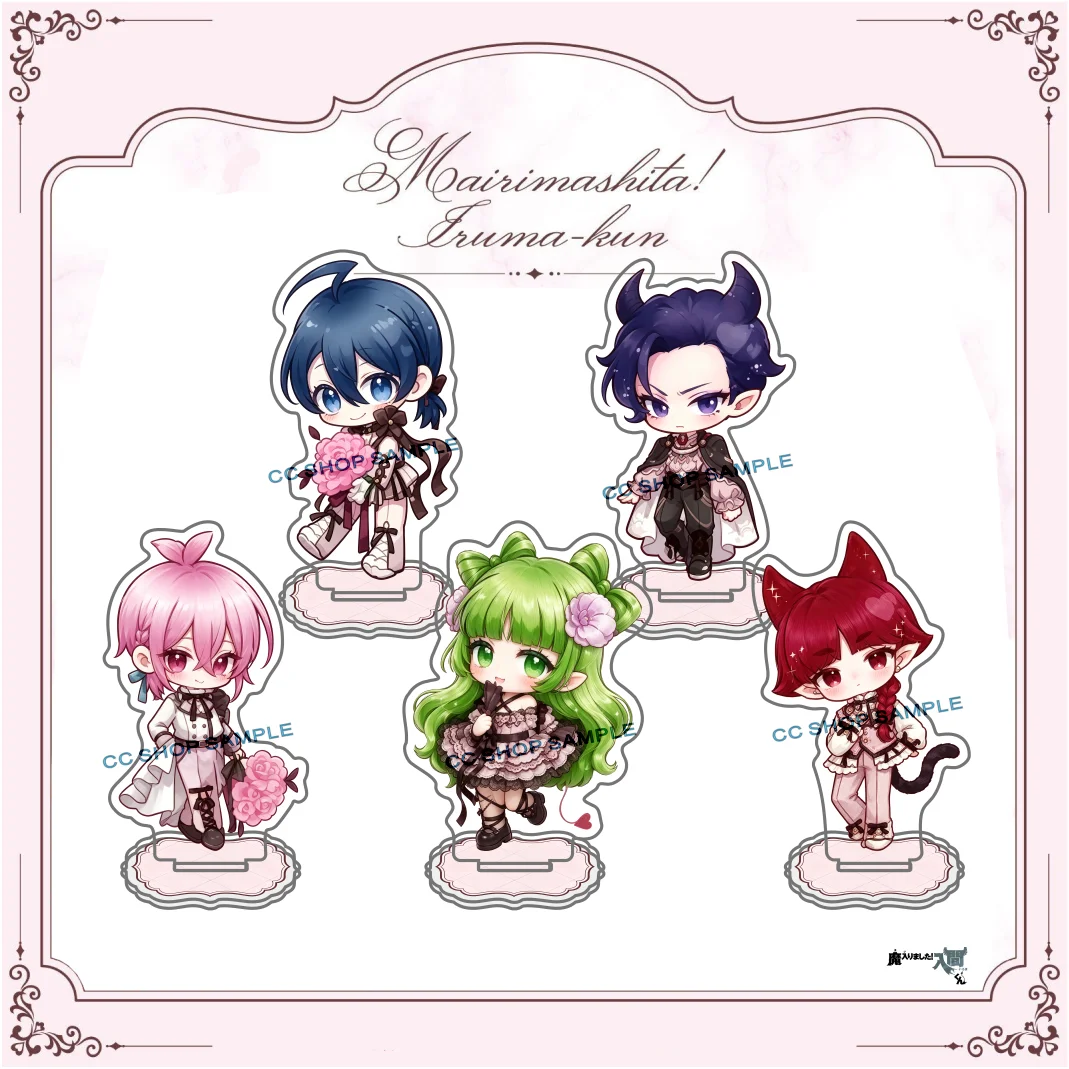 Anime Welcome to Demon School! Iruma-kun Alice Clara Chibi Acrylic Standee Keychain Desktop Decoration Merchandise  Gift 10cm