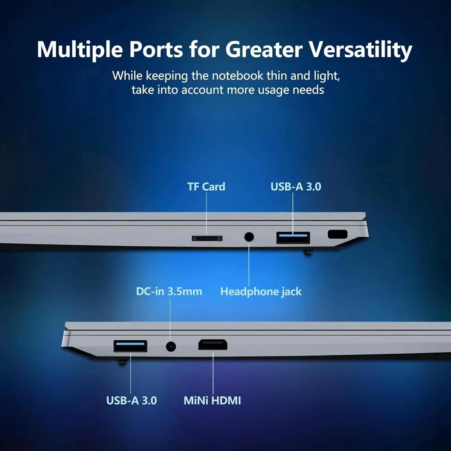 15.6 Inch Ultra Slim Laptop Intel N150 16/32GB RAM 1TB/2TB Big SSD Portable Windows11 Study Office Notebook