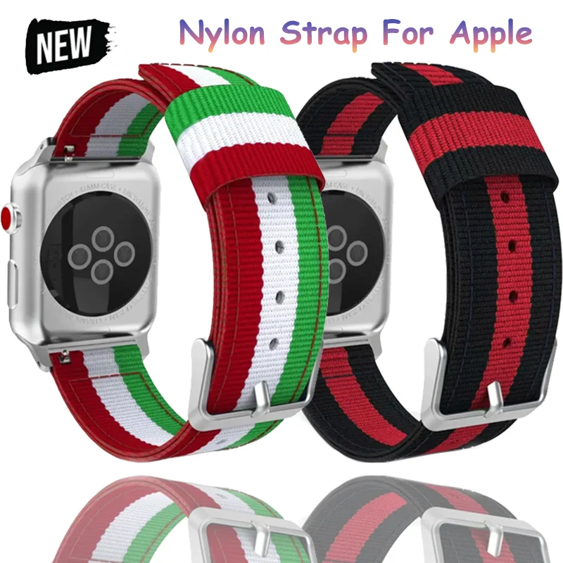 Nylonarmband für Apple Watch Ultra 3 49 mm 11 10 42 mm 46 mm Sport-bequemes Armband iWatch 9 8 7 6 5 4 SE 41 mm 45 mm 44 mm 40 mm