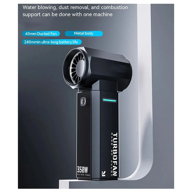 ABKP-TF40 Ventilatore turbo violento Acqua che soffia Ventilatore turbo ad alta velocità Palmare Velocità del vento Rimozione della polvere Acqua