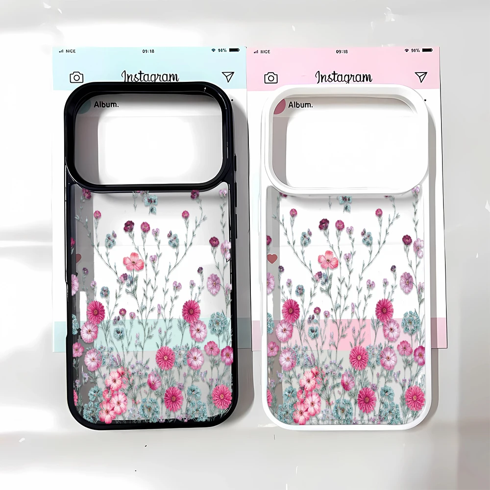 Small Pattern Cute Pink Phone Case New Flexible Soft Compatible with iPhone 14 12 Pro 16 17 Best Air 15 Max 11 Cool Plus 13