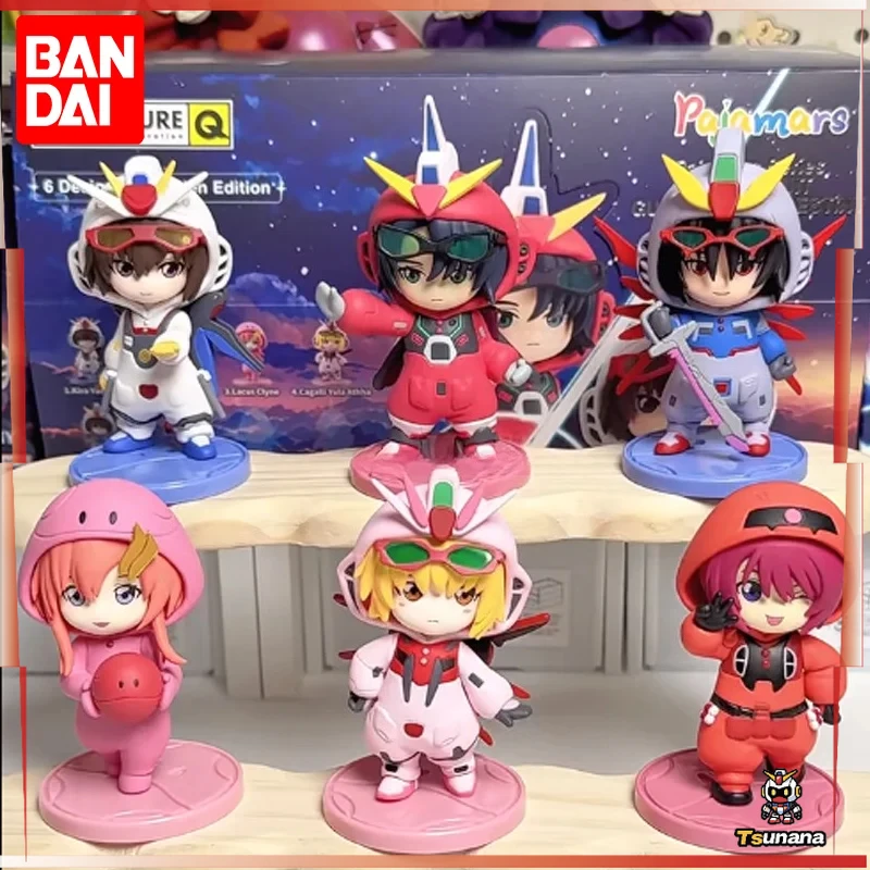 Original Bandai Pajamars Series Mobile Suit Gundam Seed Destiny Blind Box Athrun Zala Toy Cagalli Yula Athha Mystery Box Model