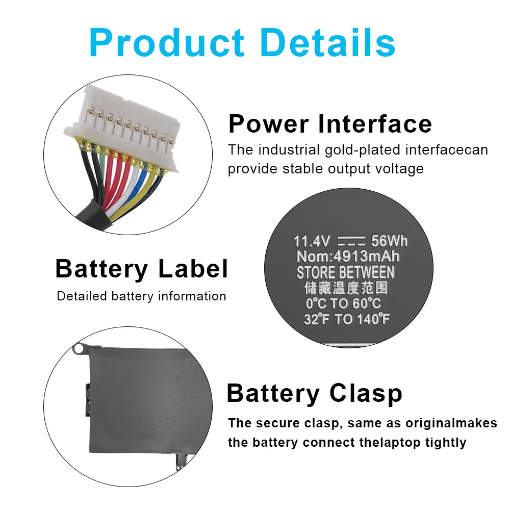New PK03XL HSTNN-DB6S TPN-Q157 788237-2C1 Laptop Battery For HP Spectre Pro X360 G1 G2 13-4000 13-4100 13-4200 13-4000nf Series