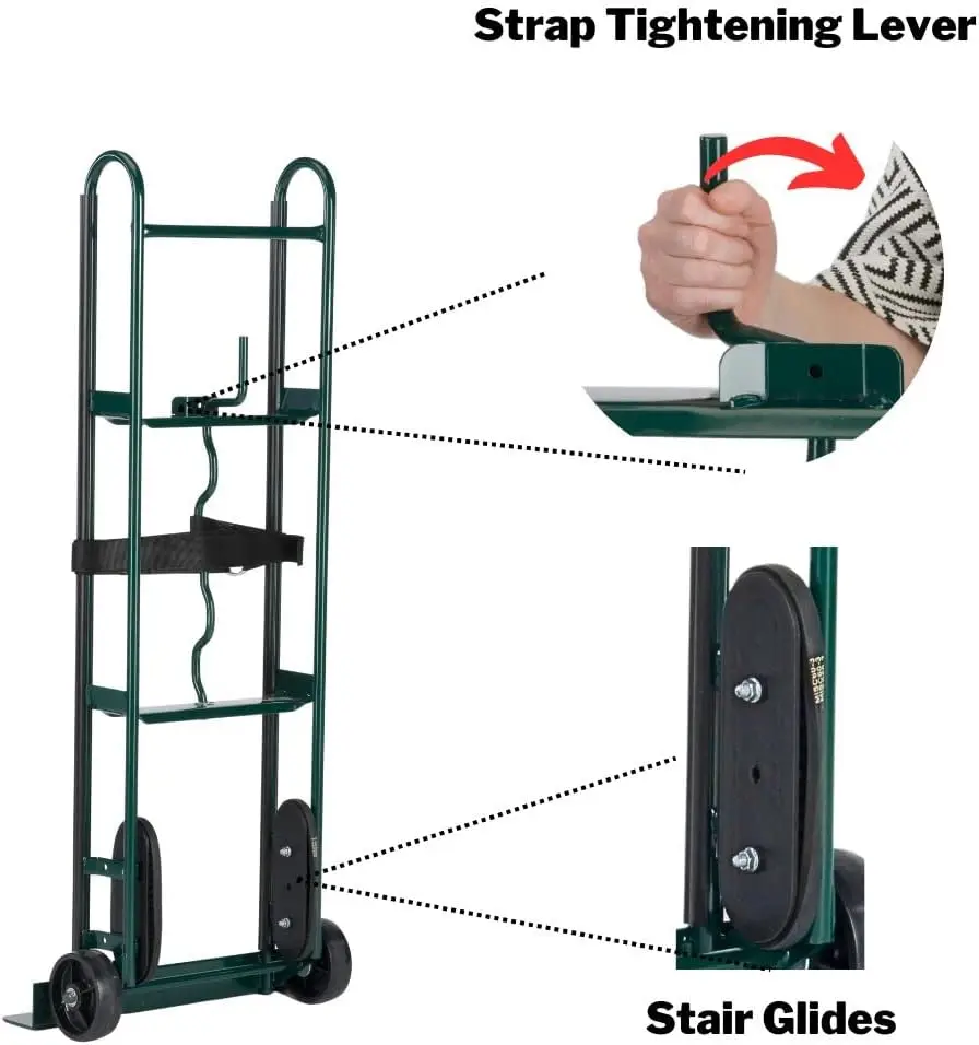 Trucks 6781 Appliance Hand Truck, Dark Green