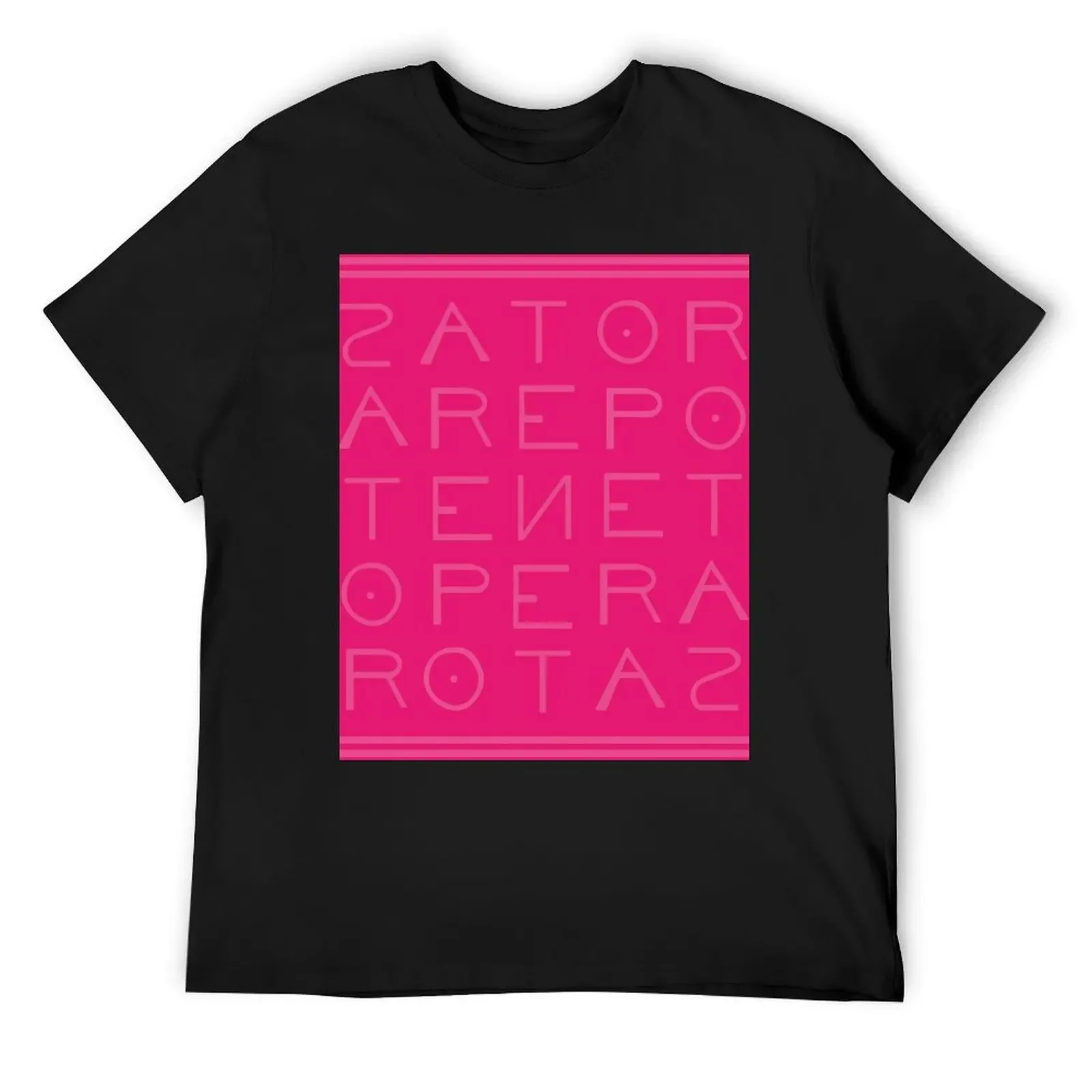 

Sator Rotas Magick Square in Dark Pink. By K.Collu T-Shirt blacks vintage anime shirt street wear Short sleeve tee men