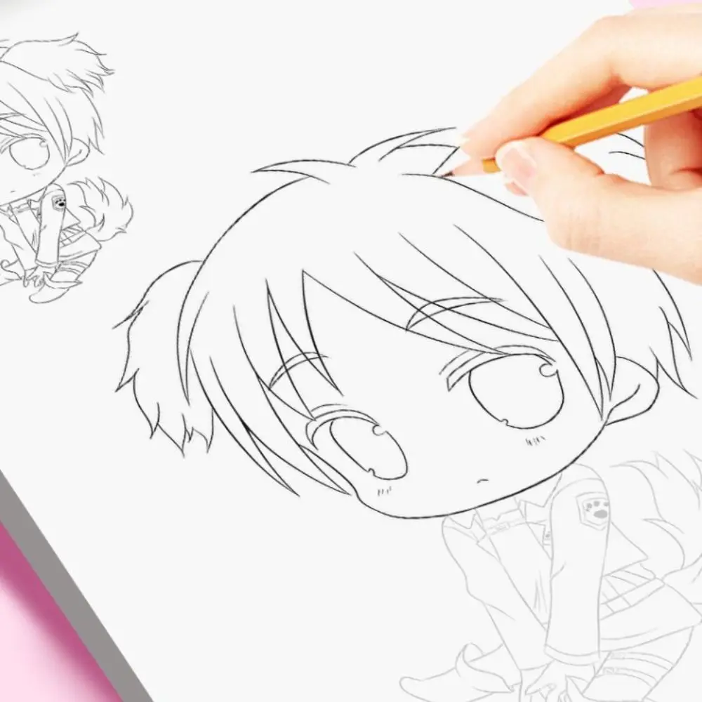 Comics Anime Sketch Tutorial Book Novice Girl Boy Line Draft Tracing Book Zero Basic Practice Comics Hand Drawn Book Art Class