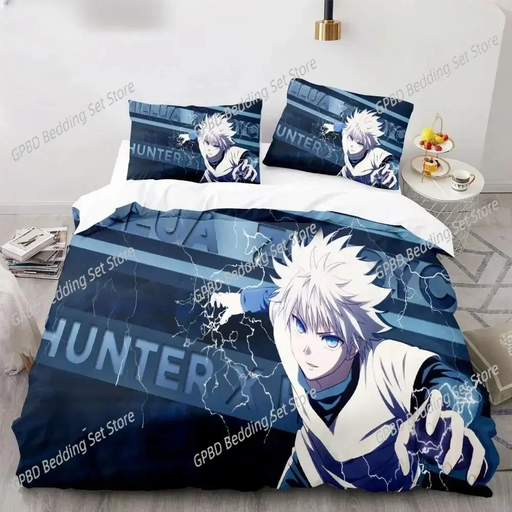 Luxury New 3D Print  Japan Anime Bedding Set Hunter X Hunter Biscuit Krueger Duvet Cover Luxury Kids Bed Set Twin Queen  Bedroom