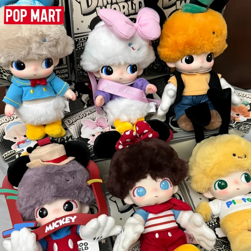 

Оригинальные виниловые фигурки-подвески POP MART DIMOO WORLD X Disney Series, игрушки-сюрпризы в закрытых коробках, милые коллекционные куклы-сюрпризы, украшения-сюрпризы