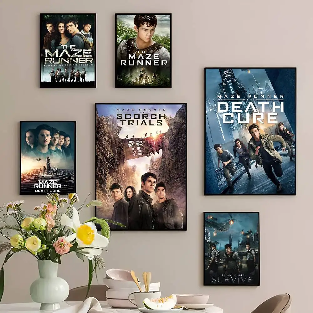 Movie The M-Maze R-Runner Series Classic Vintage Posters Vintage Room Home Bar Cafe Decor Nordic Home Decor