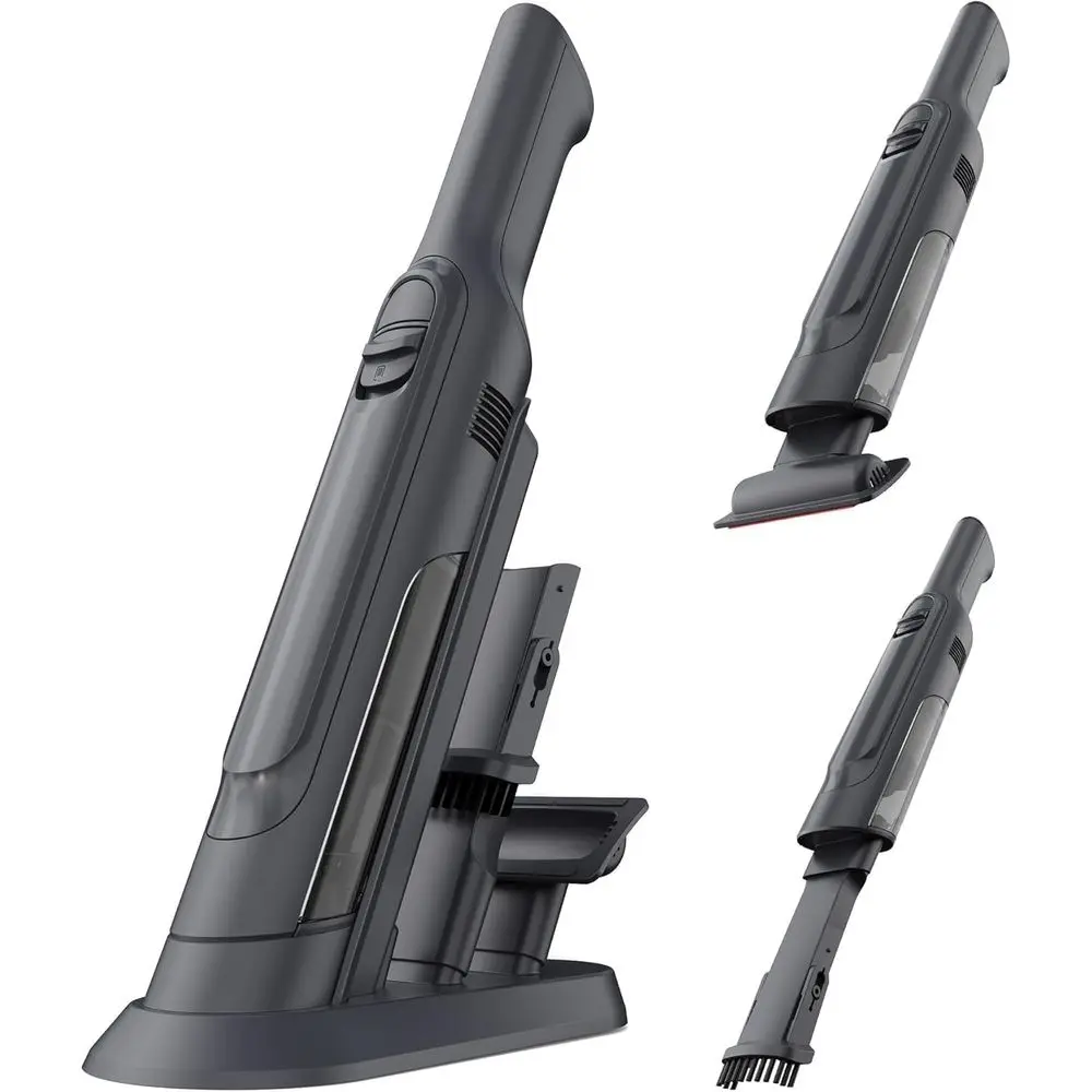 

Handheld Vacuum Cordless, Lightweight 1.4lb, Powerful Suction, Charging Dock, Single Touch Empty, Detachable Dust Cup, Portable